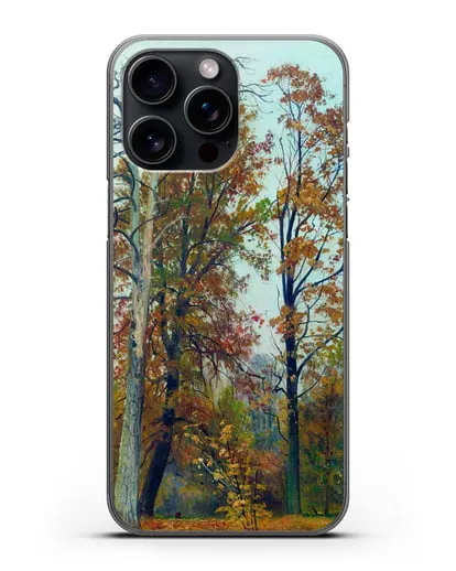 Чехол Осень (Шишкин Иван) силиконовый для iPhone 15 Pro Max