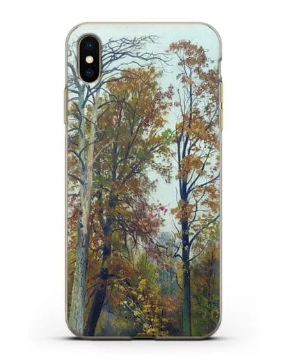 Чехол Осень (Шишкин Иван) силиконовый для iPhone XS Max
