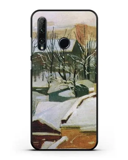 Чехол Городские крыши зимой (Шишкин Иван) силиконовый для Honor 20e