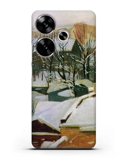 Чехол Городские крыши зимой (Шишкин Иван) силиконовый для Xiaomi Poco F6