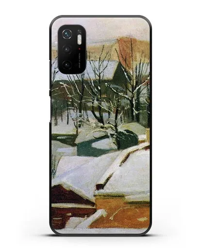 Чехол Городские крыши зимой (Шишкин Иван) силиконовый для Xiaomi Poco M3 Pro