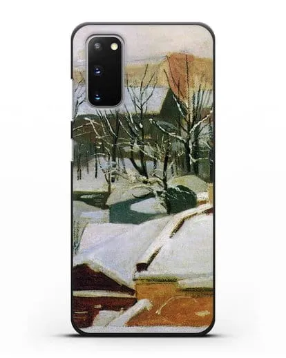 Чехол Городские крыши зимой (Шишкин Иван) силиконовый для Samsung Galaxy S20 [SM-G980F]
