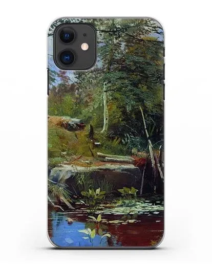 Чехол Пейзаж с мостиком (Шишкин Иван) силиконовый для iPhone 11