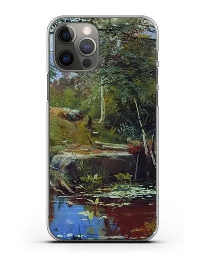 Чехол Пейзаж с мостиком (Шишкин Иван) силиконовый для iPhone 12 Pro