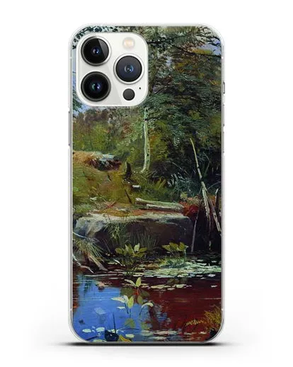 Чехол Пейзаж с мостиком (Шишкин Иван) силиконовый для iPhone 13 Pro Max