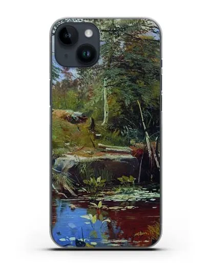 Чехол Пейзаж с мостиком (Шишкин Иван) силиконовый для iPhone 14 Plus