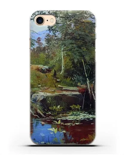Чехол Пейзаж с мостиком (Шишкин Иван) силиконовый для iPhone 7