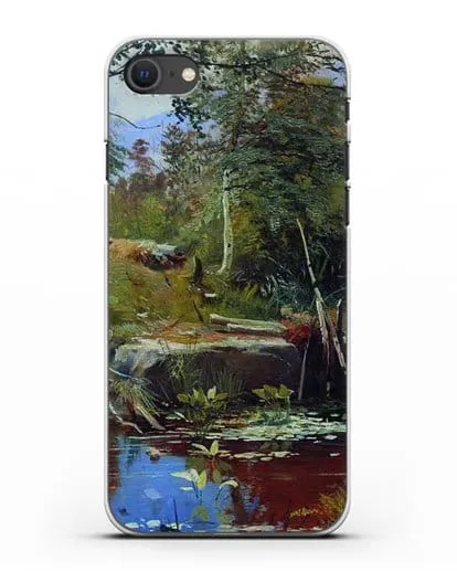 Чехол Пейзаж с мостиком (Шишкин Иван) силиконовый для iPhone SE 2020
