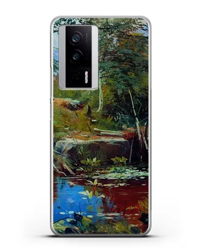 Чехол Пейзаж с мостиком (Шишкин Иван) силиконовый для Xiaomi Poco F5 Pro