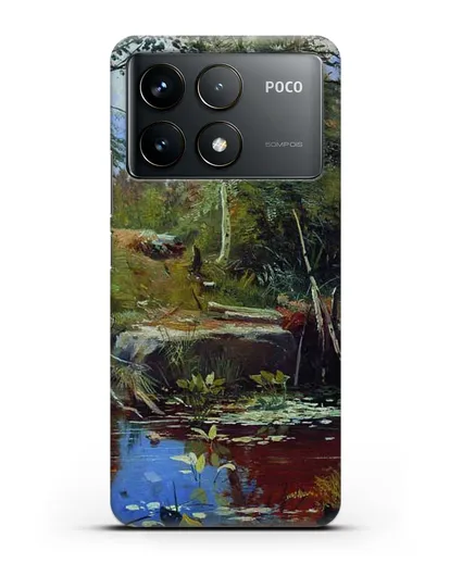 Чехол Пейзаж с мостиком (Шишкин Иван) силиконовый для Xiaomi Poco F6 Pro