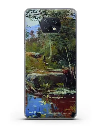 Чехол Пейзаж с мостиком (Шишкин Иван) силиконовый для Xiaomi Redmi Note 9T