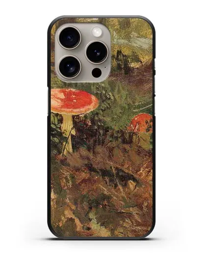 Чехол Мухоморы (Шишкин Иван) силиконовый для iPhone 15 Pro