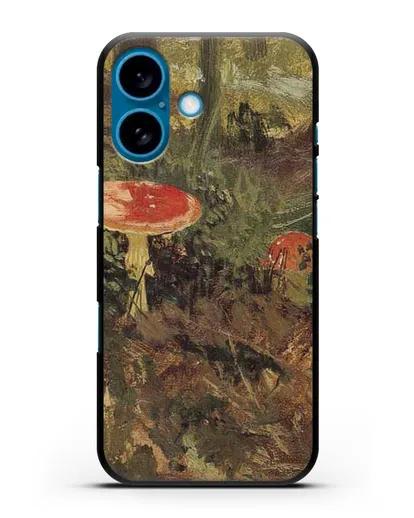 Чехол Мухоморы (Шишкин Иван) силиконовый для iPhone 16