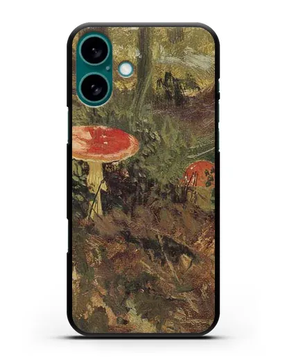 Чехол Мухоморы (Шишкин Иван) силиконовый для iPhone 16 Plus