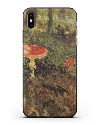 Чехол Мухоморы (Шишкин Иван) силиконовый для iPhone XS Max