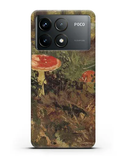 Чехол Мухоморы (Шишкин Иван) силиконовый для Xiaomi Poco F6 Pro