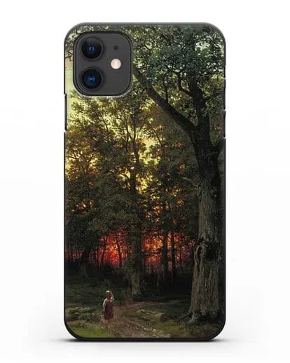 Чехол Лес вечером (Шишкин Иван) силиконовый для iPhone 11