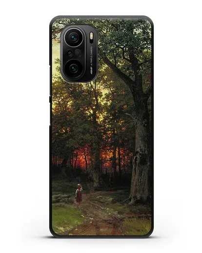 Чехол Лес вечером (Шишкин Иван) силиконовый для Xiaomi Poco F3