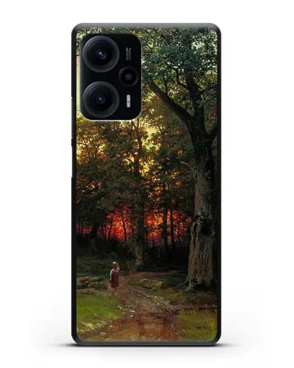 Чехол Лес вечером (Шишкин Иван) силиконовый для Xiaomi Poco F5