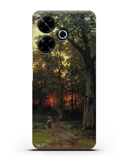 Чехол Лес вечером (Шишкин Иван) силиконовый для Xiaomi Poco M6