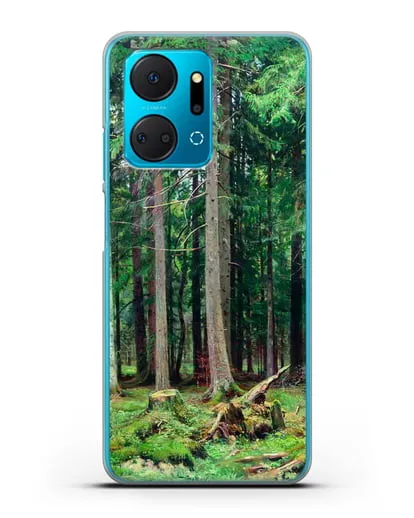 Чехол Лес в Мордвинове (Шишкин Иван) силиконовый для Honor X7a Plus