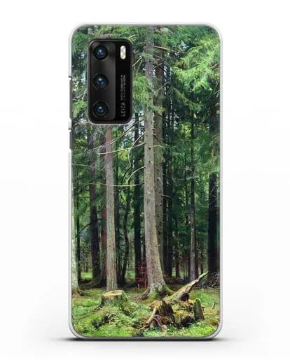Чехол Лес в Мордвинове (Шишкин Иван) силиконовый для Huawei P40