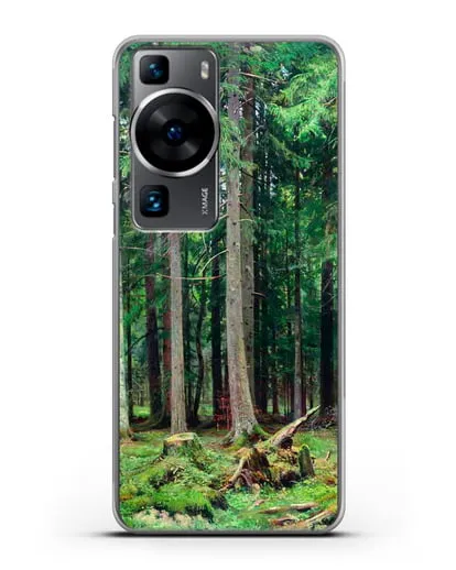 Чехол Лес в Мордвинове (Шишкин Иван) силиконовый для Huawei P60