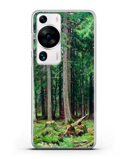 Чехол Лес в Мордвинове (Шишкин Иван) силиконовый для Huawei P60 Pro