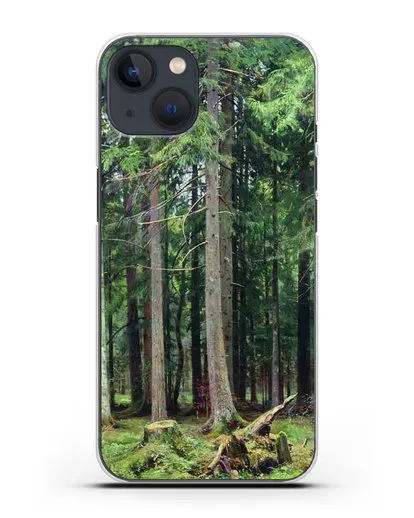 Чехол Лес в Мордвинове (Шишкин Иван) силиконовый для iPhone 13 Mini