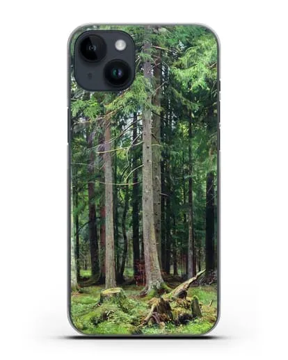 Чехол Лес в Мордвинове (Шишкин Иван) силиконовый для iPhone 14 Plus