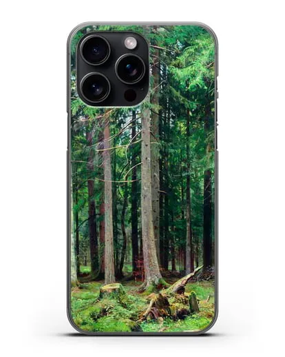 Чехол Лес в Мордвинове (Шишкин Иван) силиконовый для iPhone 15 Pro Max
