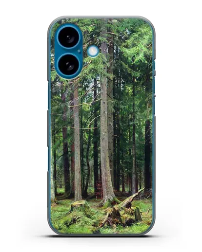 Чехол Лес в Мордвинове (Шишкин Иван) силиконовый для iPhone 16