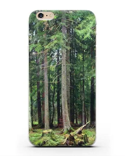 Чехол Лес в Мордвинове (Шишкин Иван) силиконовый для iPhone 6 Plus