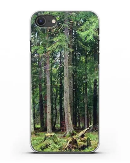 Чехол Лес в Мордвинове (Шишкин Иван) силиконовый для iPhone SE 2020