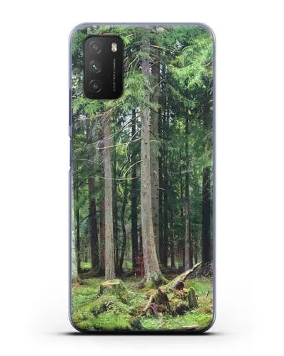 Чехол Лес в Мордвинове (Шишкин Иван) силиконовый для Xiaomi Poco M3