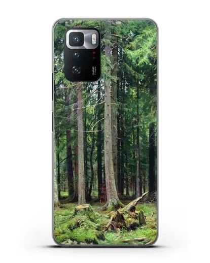 Чехол Лес в Мордвинове (Шишкин Иван) силиконовый для Xiaomi Poco X3 GT
