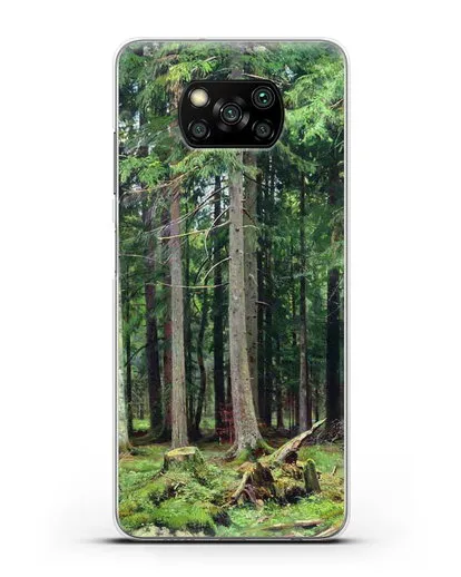 Чехол Лес в Мордвинове (Шишкин Иван) силиконовый для Xiaomi Poco X3 Pro
