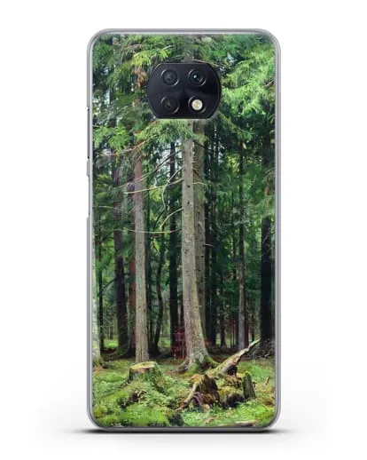 Чехол Лес в Мордвинове (Шишкин Иван) силиконовый для Xiaomi Redmi Note 9T