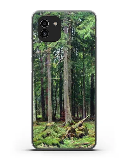 Чехол Лес в Мордвинове (Шишкин Иван) силиконовый для Samsung Galaxy A03 [SM-A035]