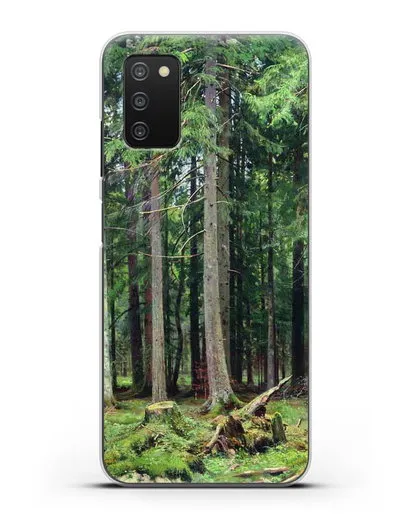 Чехол Лес в Мордвинове (Шишкин Иван) силиконовый для Samsung Galaxy A03S [SM-A037F]