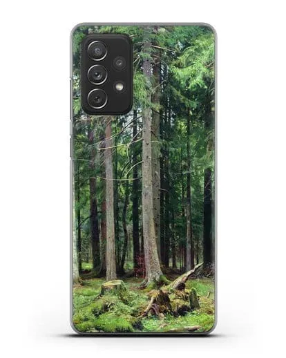 Чехол Лес в Мордвинове (Шишкин Иван) силиконовый для Samsung Galaxy A72 [SM-A725F]