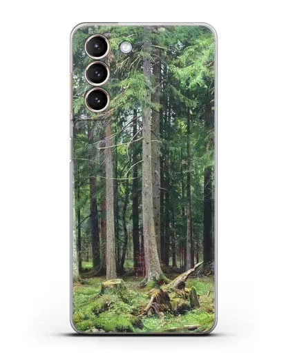 Чехол Лес в Мордвинове (Шишкин Иван) силиконовый для Samsung Galaxy S21 [SM-G991B]