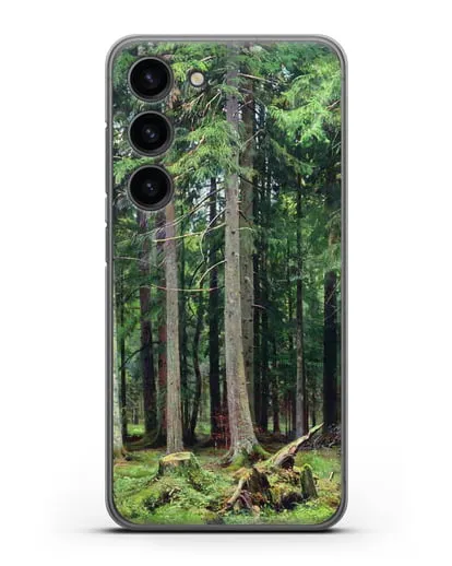Чехол Лес в Мордвинове (Шишкин Иван) силиконовый для Samsung Galaxy S23 [SM-S911]