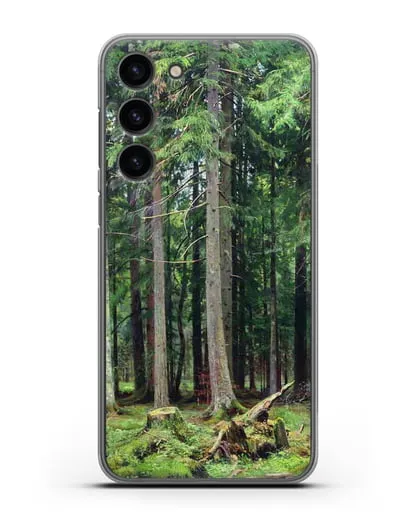 Чехол Лес в Мордвинове (Шишкин Иван) силиконовый для Samsung Galaxy S23 Plus [SM-S916]