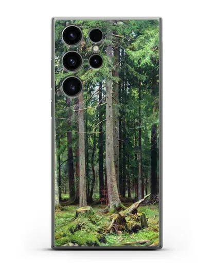 Чехол Лес в Мордвинове (Шишкин Иван) силиконовый для Samsung Galaxy S23 Ultra [SM-S918]