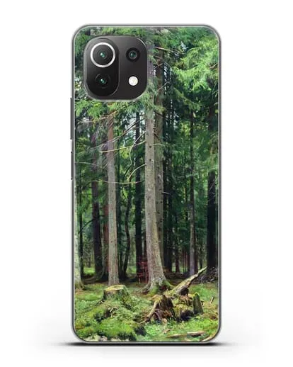 Чехол Лес в Мордвинове (Шишкин Иван) силиконовый для Xiaomi 11 Lite