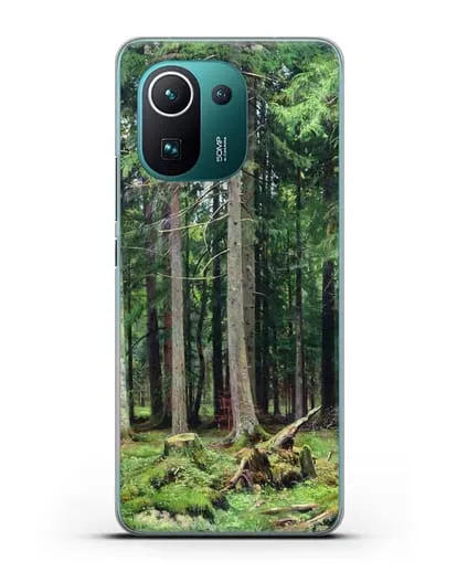 Чехол Лес в Мордвинове (Шишкин Иван) силиконовый для Xiaomi Mi 11 Pro