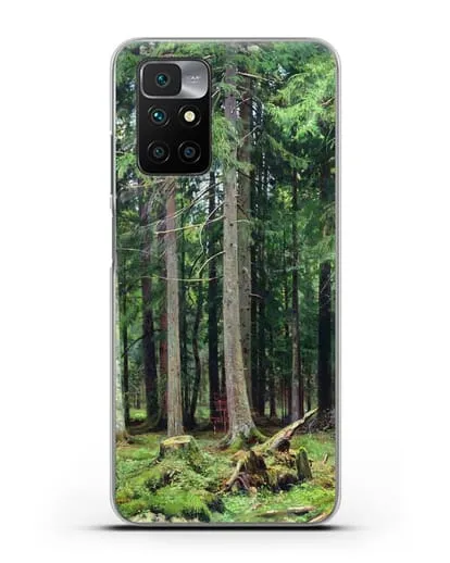 Чехол Лес в Мордвинове (Шишкин Иван) силиконовый для Xiaomi Redmi 10