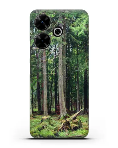 Чехол Лес в Мордвинове (Шишкин Иван) силиконовый для Xiaomi Redmi 13