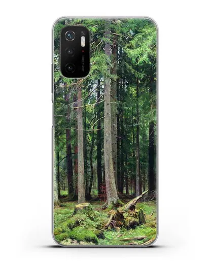 Чехол Лес в Мордвинове (Шишкин Иван) силиконовый для Xiaomi Redmi Note 10T